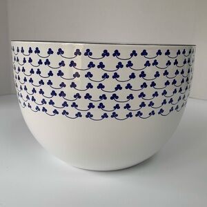 Kaj Franck Finland MCM Enamel Bowl Blue Clover Vintage Kitchen Collectible